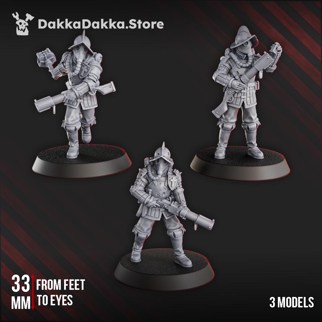 3D Printed Trench Bombers by DakkaDakka Miniatures