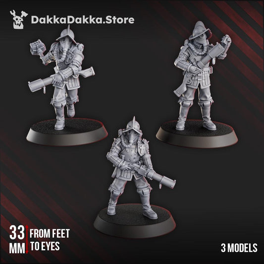 Trench Bombers Resin Miniature Figure product image