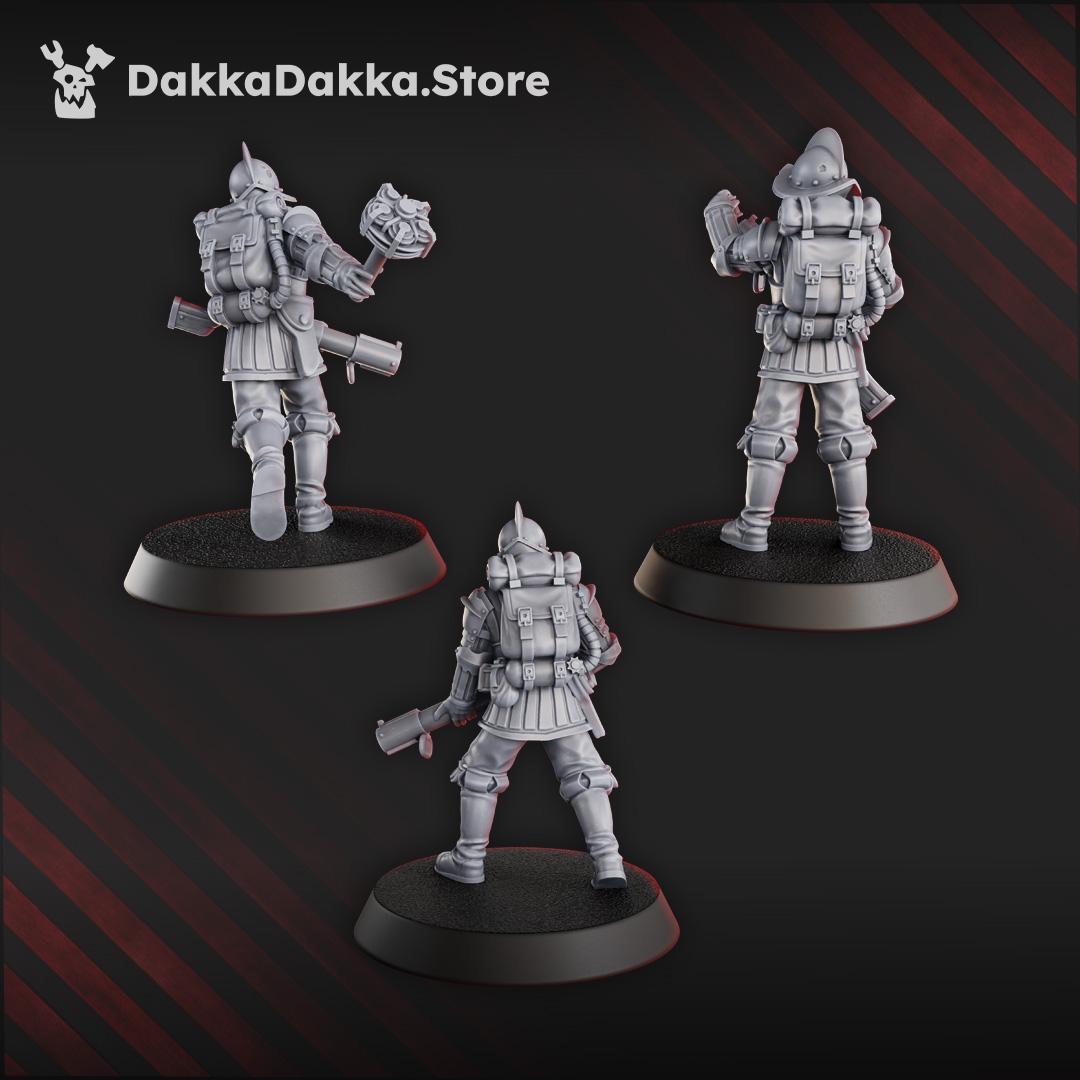 3D Printed Trench Bombers by DakkaDakka Miniatures