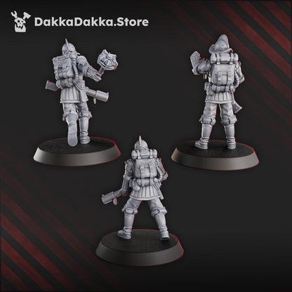 3D Printed Trench Bombers by DakkaDakka Miniatures