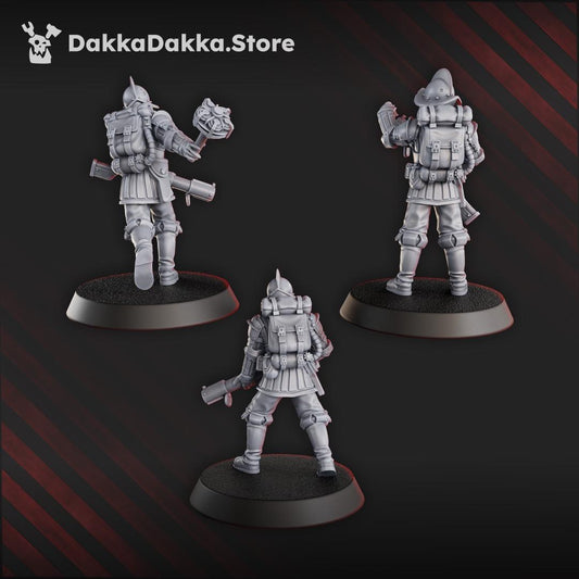 Trench Bombers Resin Miniature Figure alternate view 2