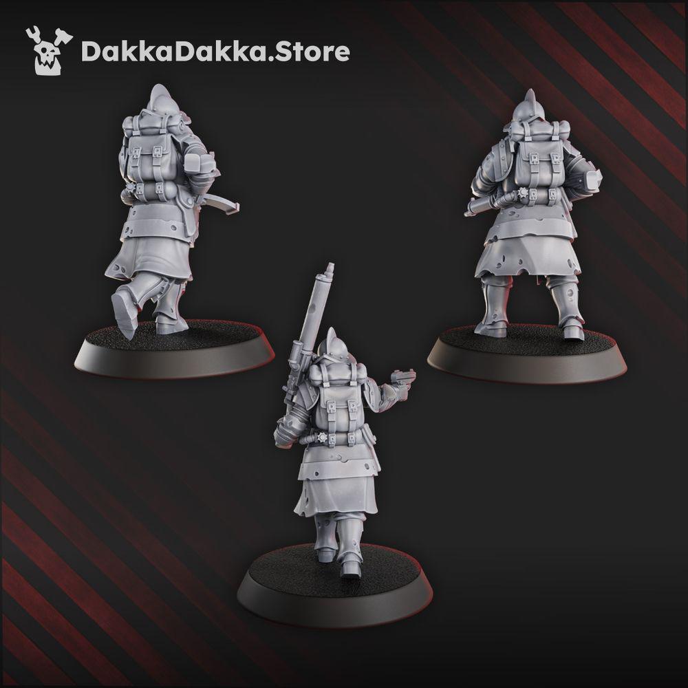 3D Printed Trench Heavy Support x3 by DakkaDakka Miniatures