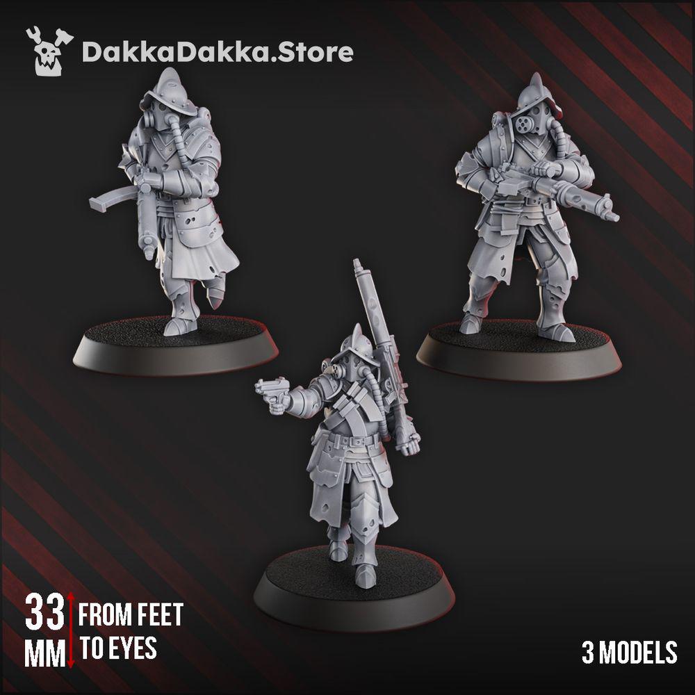 3D Printed Trench Heavy Support x3 by DakkaDakka Miniatures