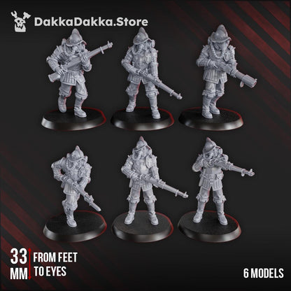 3D Printed Trench Elite Conquistadors x6 by DakkaDakka Miniatures