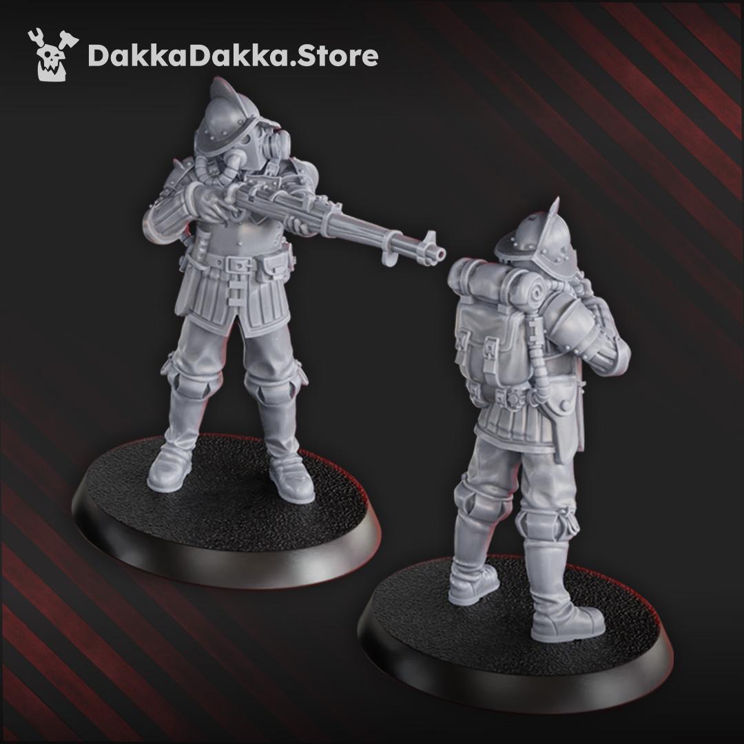 3D Printed Trench Elite Conquistadors x6 by DakkaDakka Miniatures