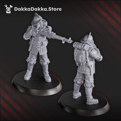 3D Printed Trench Elite Conquistadors x6 by DakkaDakka Miniatures