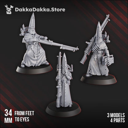 3D Printed Trench Novitiates  x3 by DakkaDakka Miniatures