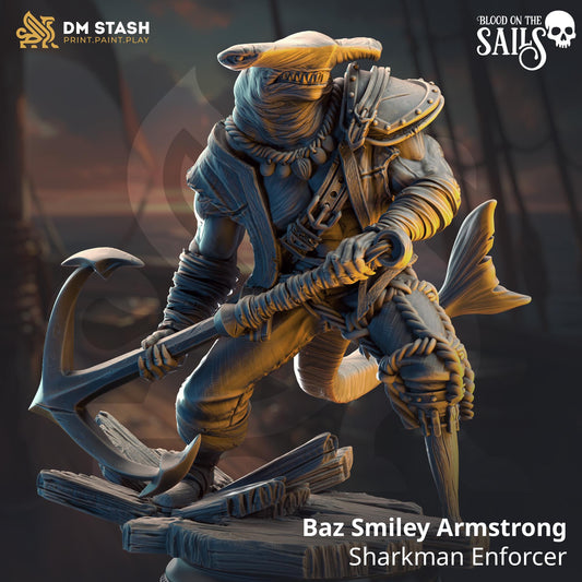 Sharkman Enforcer Resin Boss Miniature alternate view 2