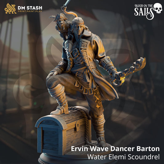 Water Elemi Scoundrel Resin Miniature Figure product image