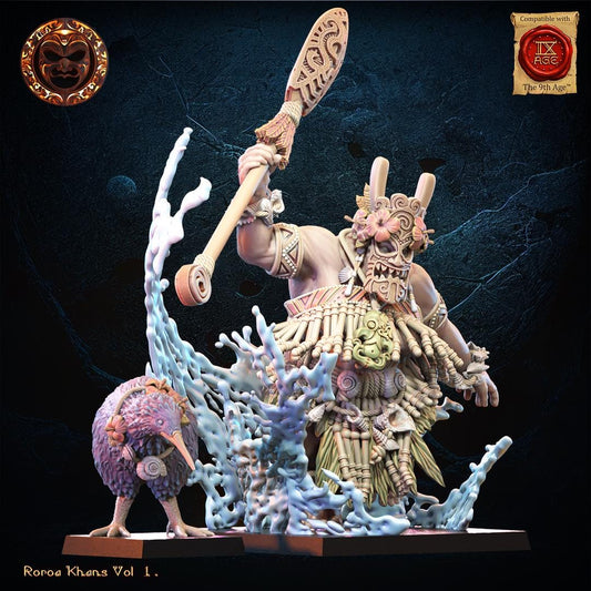 Hinewai, Tohunga with Familiar Resin Boss Miniature product image