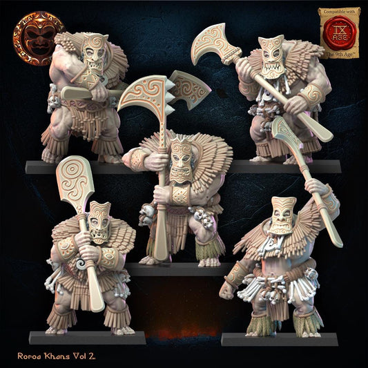 Roroa Khans Tiki Regiment x10 Resin Miniatures Regiment product image
