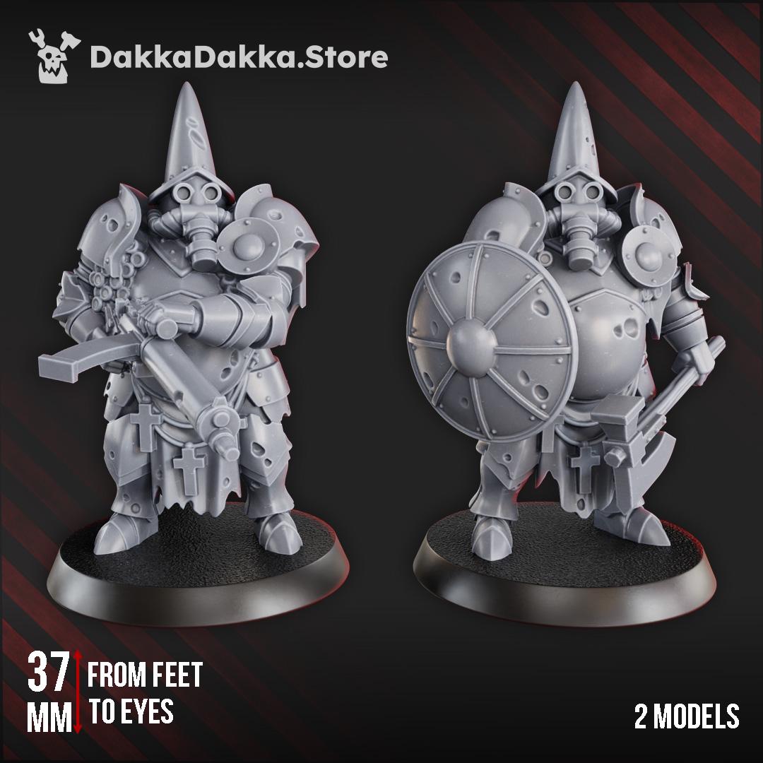 3D Printed Trench Heavies by DakkaDakka Miniatures