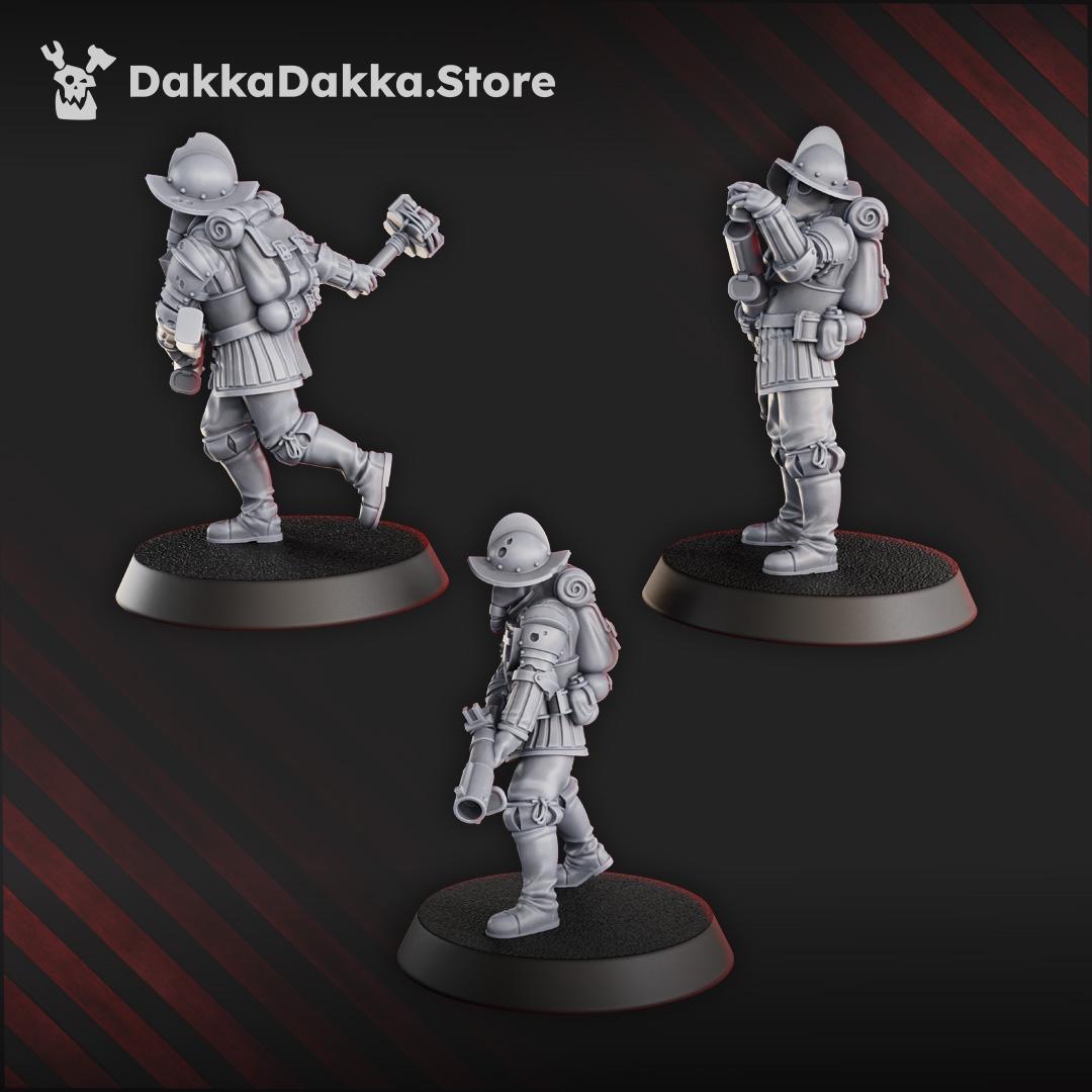 3D Printed Trench Bombers by DakkaDakka Miniatures