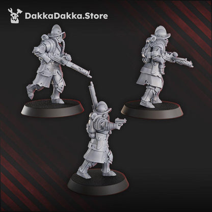 3D Printed Trench Heavy Support x3 by DakkaDakka Miniatures
