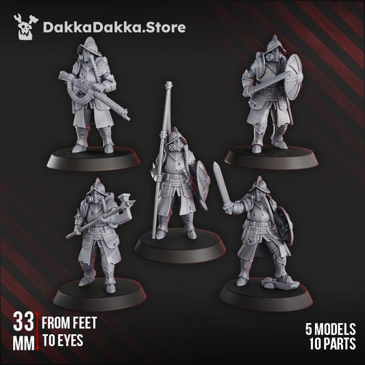 Trench Veterans x5 Resin Miniatures Set product image
