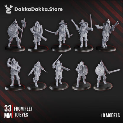 3D Printed Trench Conquistadors x10 by DakkaDakka Miniatures