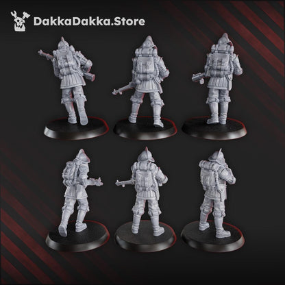3D Printed Trench Elite Conquistadors x6 by DakkaDakka Miniatures