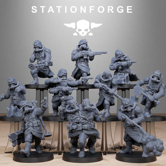 GrimGuard Radioactive Mutants x10 Resin Miniatures Set product image