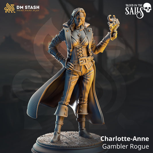 Pirate Gambler Rogue Resin Miniature Figure product image