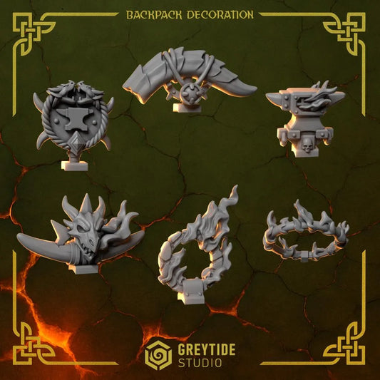 Anvil Wardens Backpack Decorations x10 Resin Upgrade Parts product image
