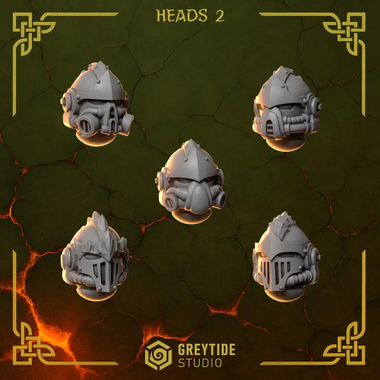 Anvil Wardens Heads #2 x10 Resin Upgrade Parts product image