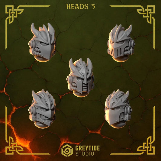 Anvil Wardens Heads #3 x10 Resin Upgrade Parts product image