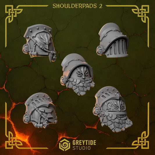 Anvil Wardens Shoulders #2 x10 Resin Miniatures Set product image