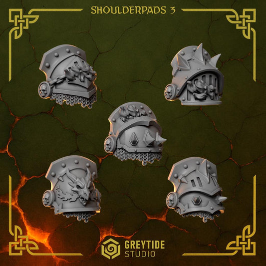 Anvil Wardens Shoulderpads #3 x10 Resin Upgrade Parts product image