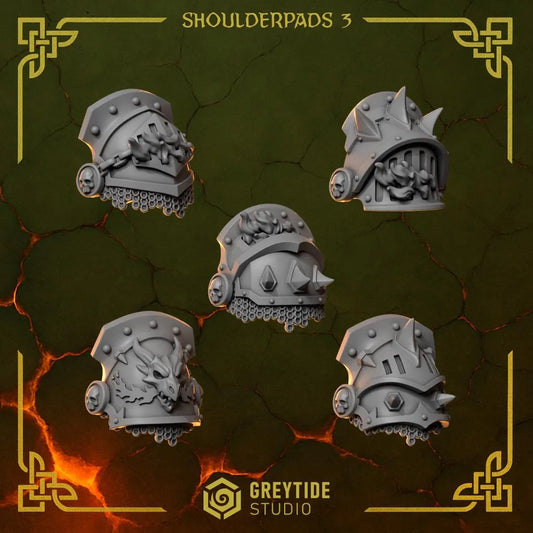 Anvil Wardens Shoulders #3 x10 Resin Miniatures Set product image