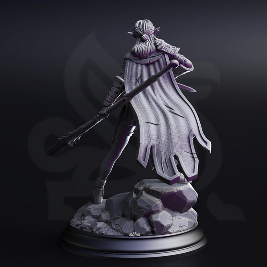 Drow Pathfinder Resin Miniature Figure alternate view 2