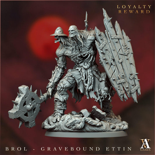 Brol the Gravebound Resin Miniature Figure alternate view 2