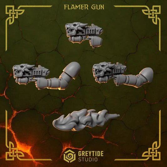 Anvil Wardens Flamer Guns x6 Resin Upgrade Parts product image