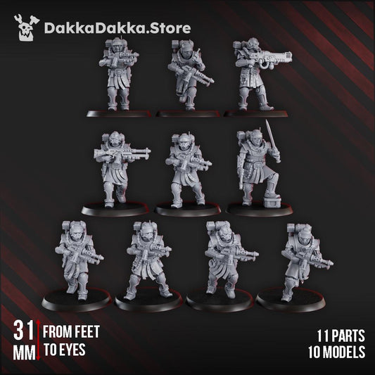 Satellitum Mechguards Squad x10 Resin Vehicle Miniatures product image
