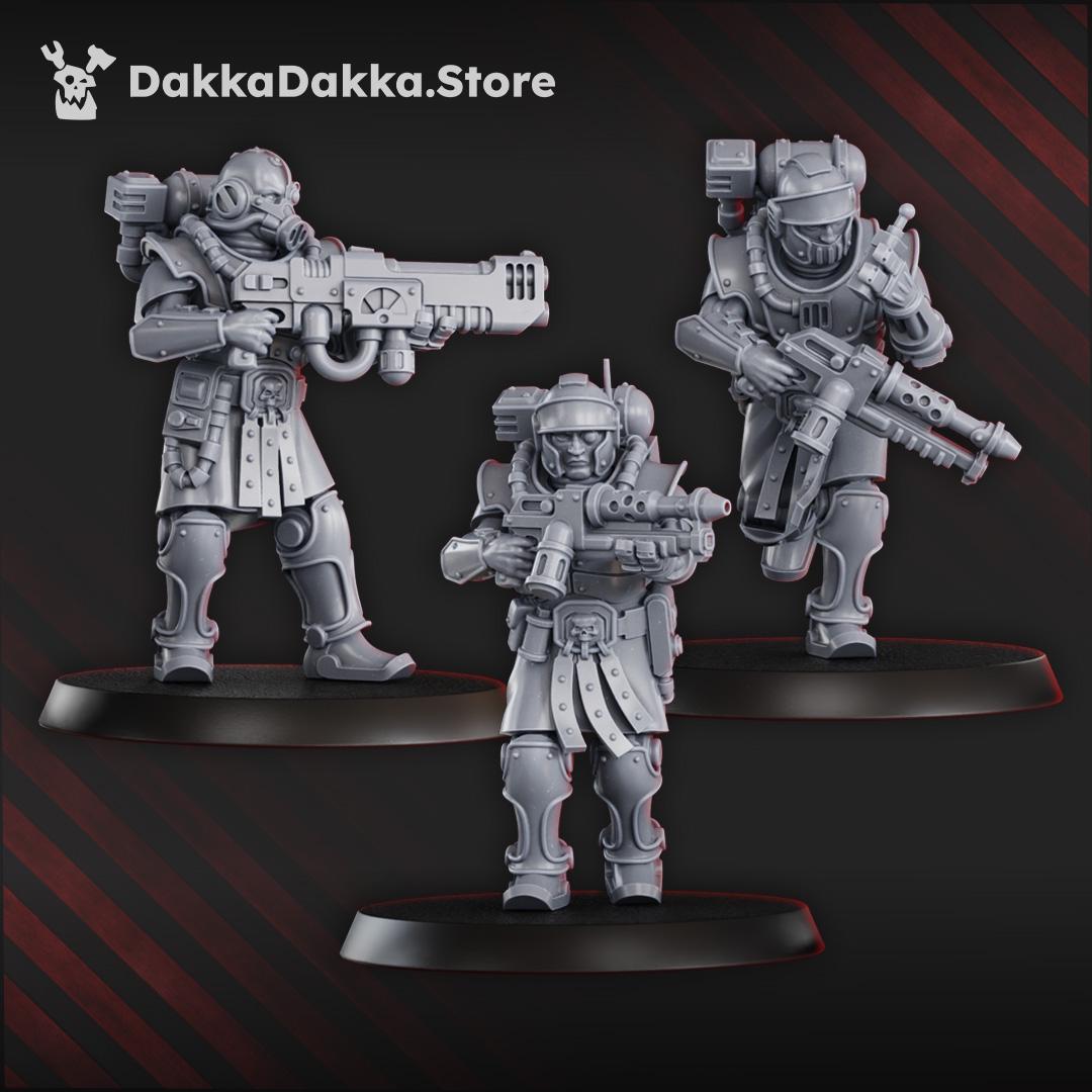 3D Printed Satellitum Mechguards Squad x10 by DakkaDakka Miniatures