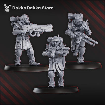3D Printed Satellitum Mechguards Squad x10 by DakkaDakka Miniatures