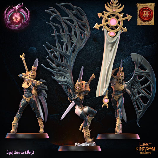 Lust Fallen Command Group Resin Boss Miniature product image