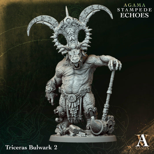 Triceras Bulwark Resin Miniatures Set alternate view 2