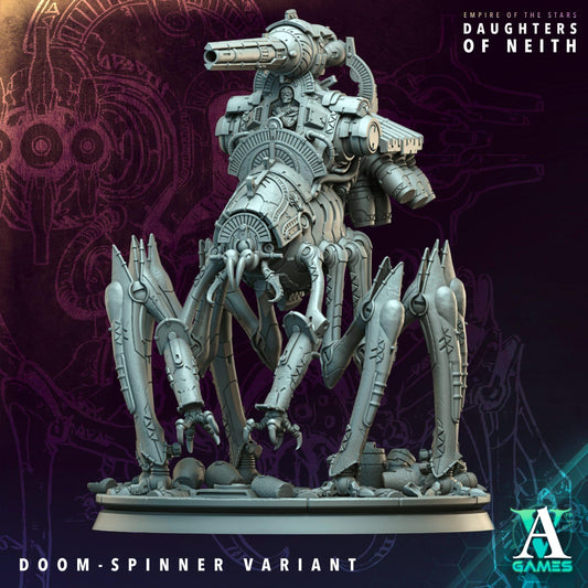 Doom-Spinner Resin Miniature Figure alternate view 2
