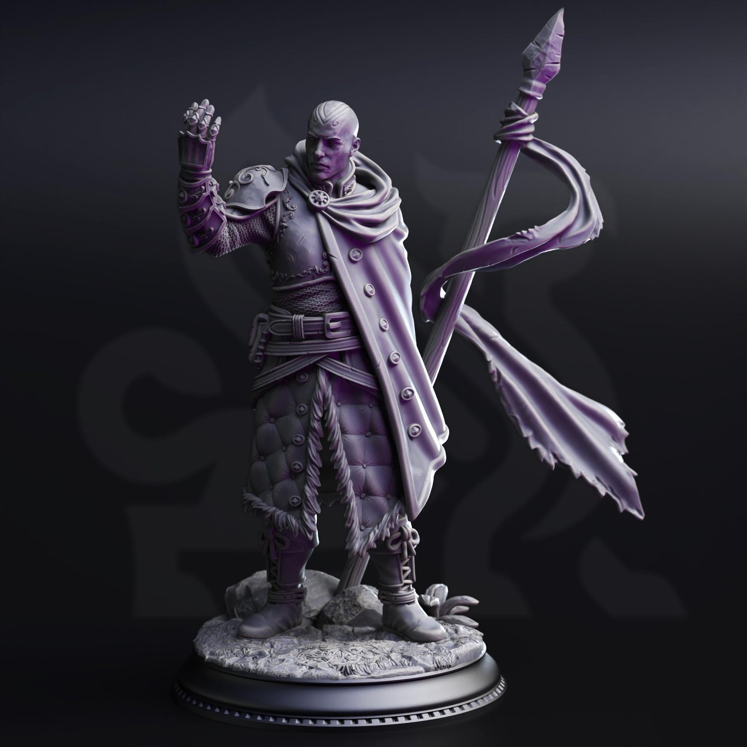Psionic Knight Resin Miniature Figure product image