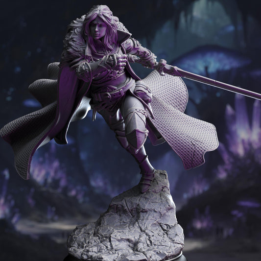 Female Human Fighter Resin Miniature Figure product image