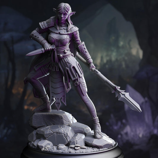 Drow Pathfinder Resin Miniature Figure product image