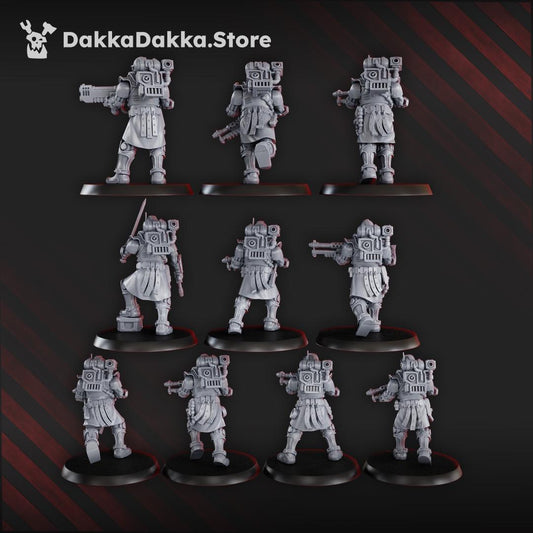 Satellitum Mechguards Squad x10 Resin Vehicle Miniatures alternate view 2