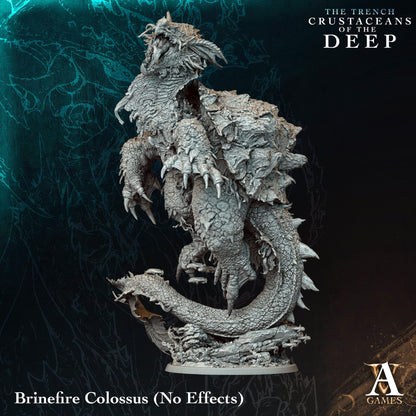 3D Printed Brinefire Colossus by Archvillain Games