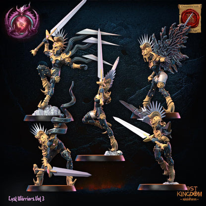 3D Printed Lust Fallen Regiment by Lost Kingdom Miniatures