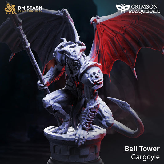 Bell Tower Gargoyle Resin Miniature Figure product image