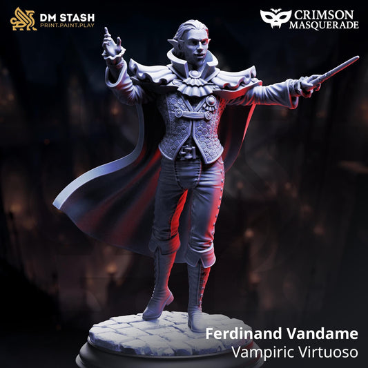 Vampiric Virtuoso - Ferdinand Vandame Resin Miniature Figure alternate view 2