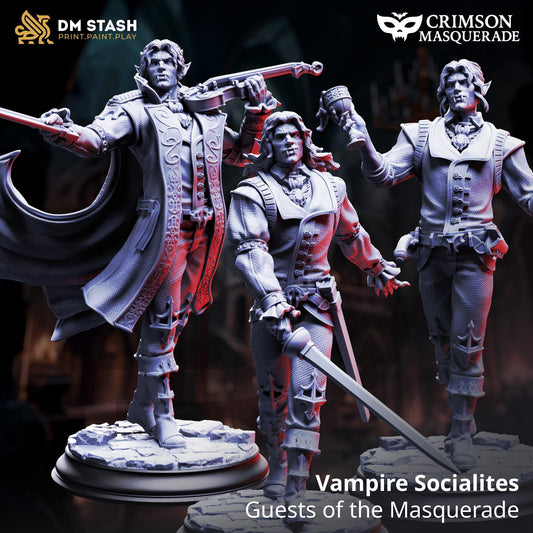 Vampire Socialites x3 Resin Miniatures Set product image