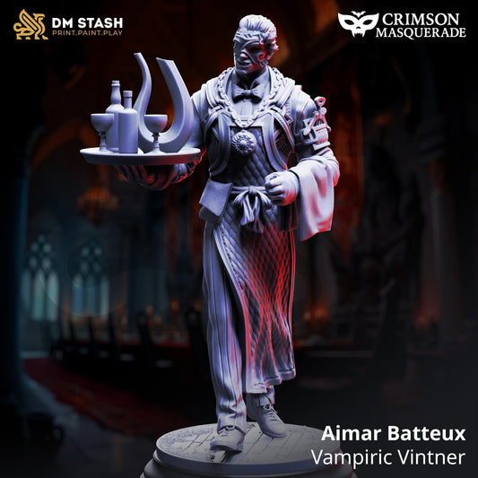 Vampiric Vintner - Aimar Batteux Resin Miniature Figure product image