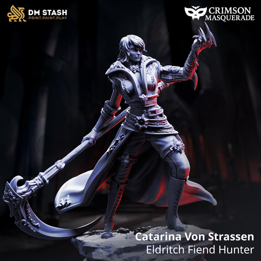 Eldritch Fiend Hunter - Catarina Von Strassen Resin Boss Miniature alternate view 2