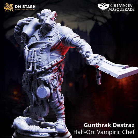 Half-Orc Vampiric Chief - Gunthrak Destraz Resin Upgrade Parts product image